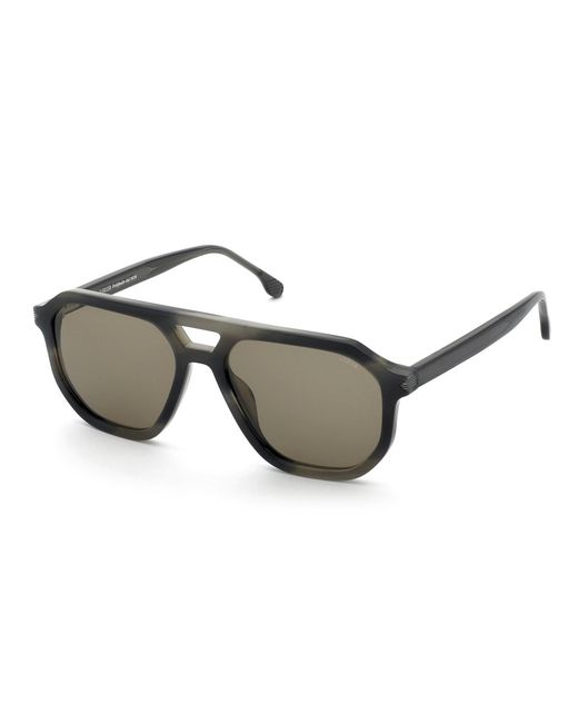 Lozza Black Sl4397 Maratea 7 0Ahu Sunglasses Acetate Squared Normal for men