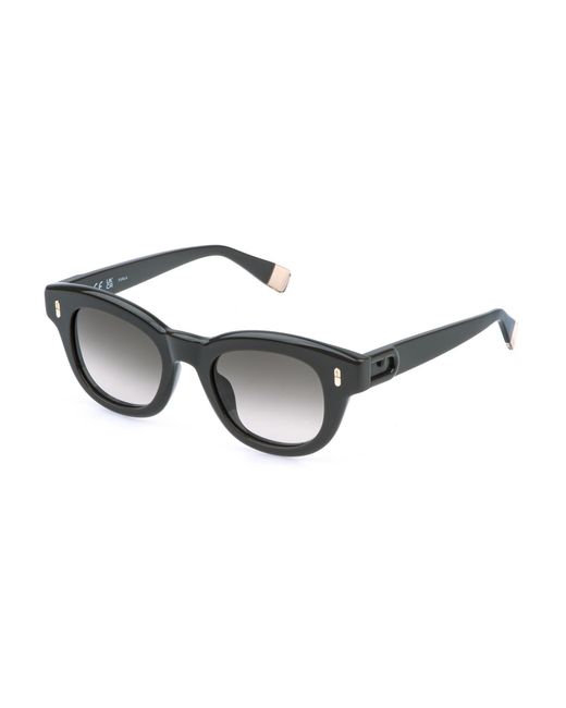 Furla Black Sfu986 06S9 Sunglasses Acetate Pantos Normal Nuanced