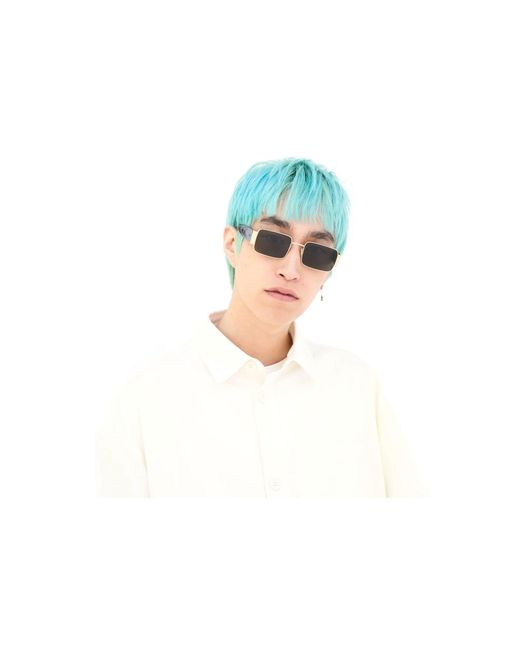 Retrosuperfuture Black Tas Z Sunglasses Metal Squared Normal