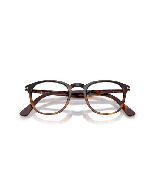 Persol Black Po3143V 1160 Optical Frames Acetate Transparent Round Normal for men