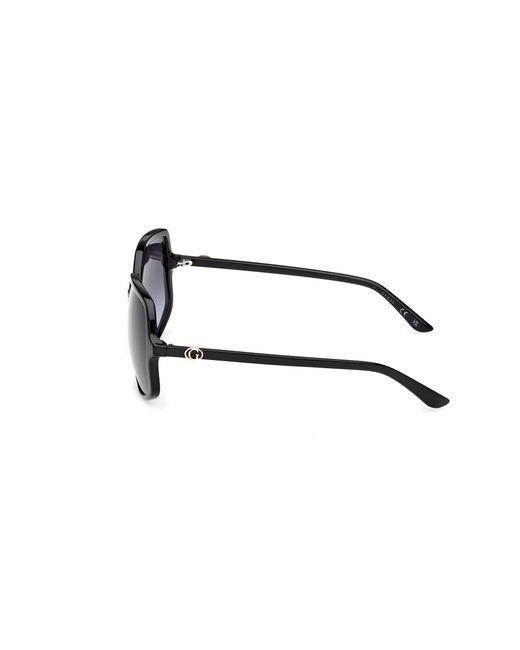 Guess Black Gu00257 01B Sunglasses Injected Smoke Squared Normal