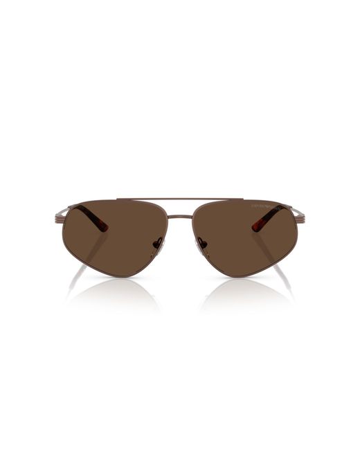 Emporio Armani Black Ea2156 300673 Sunglasses Metal Pilot Normal for men