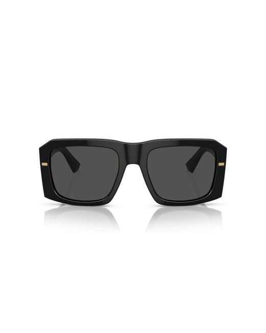 Dolce & Gabbana Black Dg4430 501/87 Sunglasses Acetate Squared Normal for men