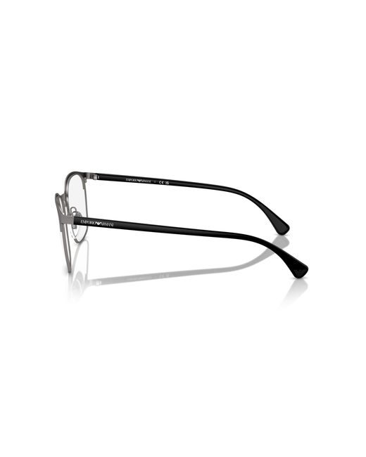 Emporio Armani Black Ea1114 3380 Optical Frames Metal Transparent Round Normal for men