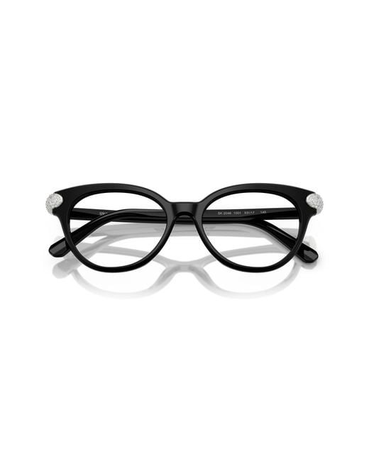 Swarovski Black Sk2046 1001 Optical Frames Acetate Pantos Normal