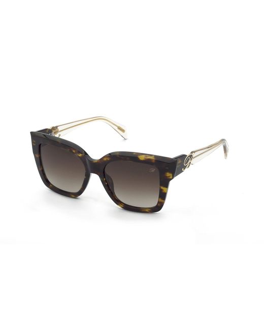 Blumarine Black Sbm887 0U30 Sunglasses Acetate Squared Normal Shaded