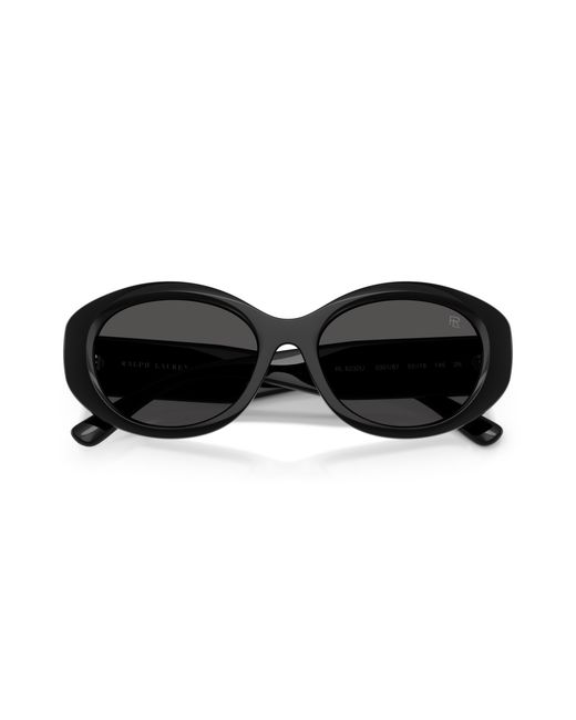 Ralph Lauren Black Rl8232U 500187 Sunglasses Injected Round Normal