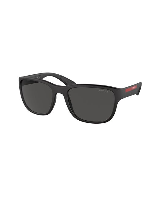 Prada Linea Rossa Black Ps 01Us Active Dg05S0 Sunglasses Nylon Pillow Normal for men