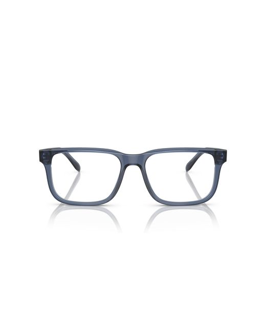 Emporio Armani Black Ea3218 5072 Optical Frames Acetate Transparent Squared Normal for men