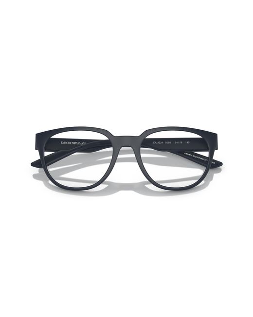 Emporio Armani Black Ea3224 5088 Optical Frames Injected Pantos for men