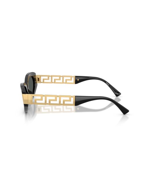 Versace Black Ve4501 Gb1/87 Sunglasses Acetate Cat Eye Normal