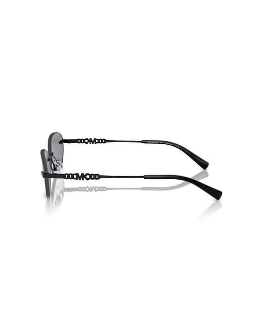 Michael Kors Black Mk1151 Manchester 1005/1 Sunglasses Metal Round Normal Mirror