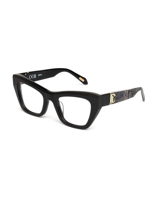 Just Cavalli Black Vjc116 700 Optical Frames Acetate Butterfly