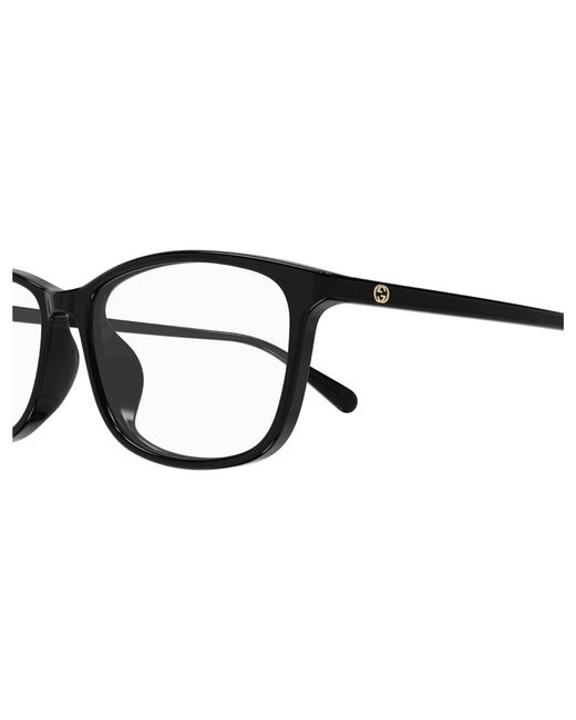 Gucci Black Gg1354Oa 001 Optical Frames Plastic Squared for men