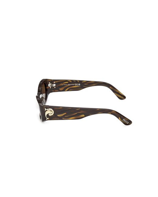 Emilio Pucci Black Ep0243 56E Sunglasses Acetate Mask Normal