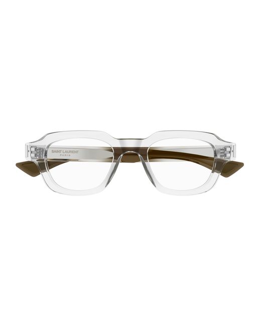 Saint Laurent Black Sl 791 Opt 003 Optical Frames Acetate Transparent Squared