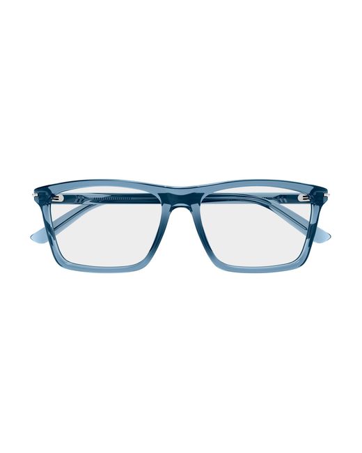 Gucci Black Gg1445O 011 Optical Frames Acetate Transparent Squared for men