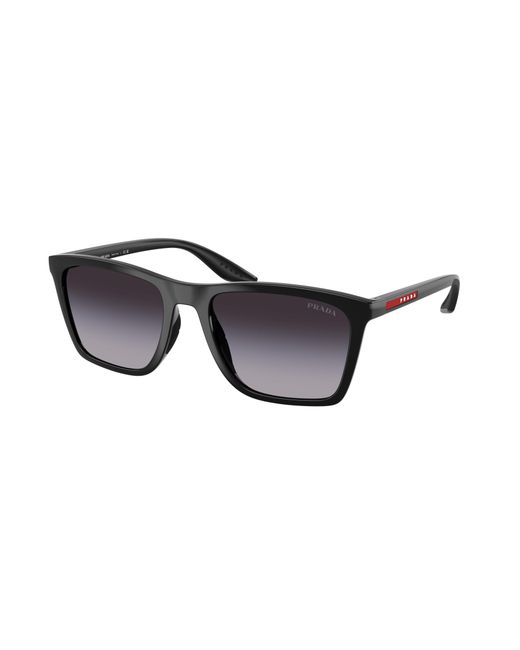 Prada Linea Rossa Black Ps B08S 1Ab09U Sunglasses Injected Pillow Normal Nuanced for men
