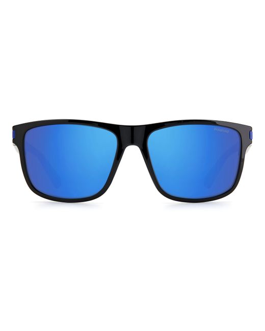 Polaroid Black Pld 2123/S D51/5X Sunglasses Plastic Squared Mirror for men