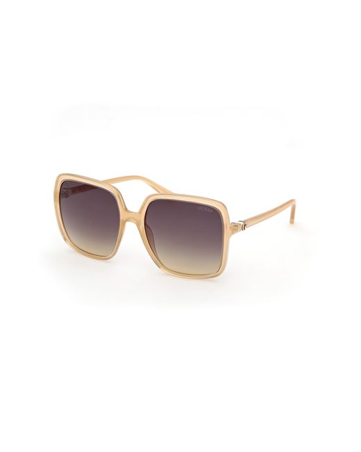Guess Black Gu00280 41B Sunglasses Injected Smoke Squared Normal