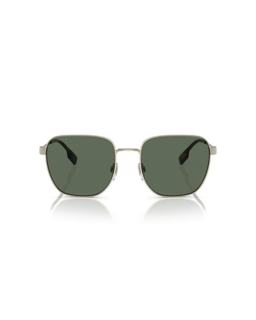 Burberry Green Be3142 Drew 110971 Sunglasses Metal Squared Normal for men