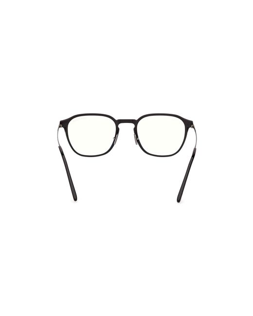 Tom Ford Black Ft6087-B 005 Optical Frames Metal Squared Normal for men