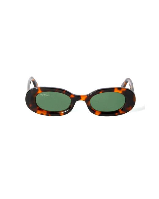 Off-White c/o Virgil Abloh Green Oeri087 Amalfi 6055 Sunglasses Acetate Round Normal
