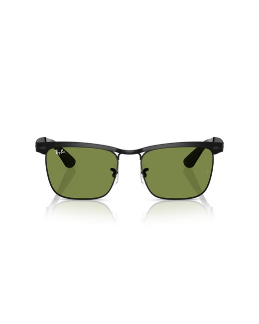 Ray-Ban Wayfarer Deluxe Sunglasses Frame Green Lenses