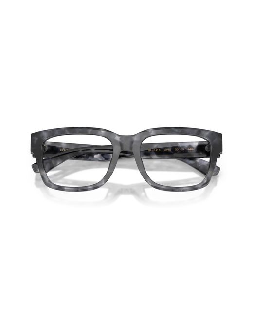 Dolce & Gabbana Black Dg3416 3445 Optical Frames Acetate Squared Normal for men