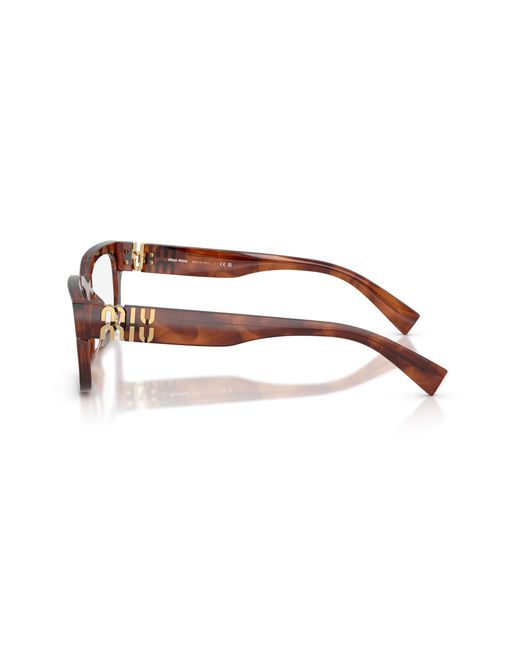 Miu Miu Black Mu 02Yv 26E1O1 Optical Frames Acetate Squared Normal