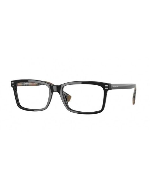Burberry Black Be2352 Foster 3773 Optical Frames Acetate Transparent Squared Normal for men