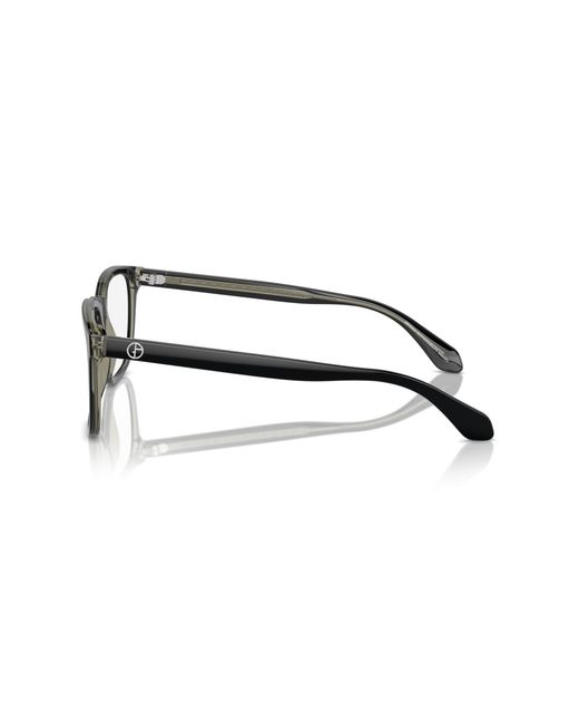 Giorgio Armani Black Ar7255 6087 Optical Frames Acetate Transparent Pillow Normal for men