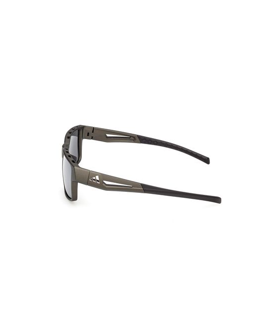 Adidas Originals Black Sp0125 Kleon 97C Sunglasses Injected Smoke Squared Normal for men
