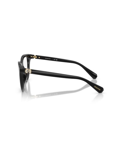 Swarovski Black Sk2052 1001 Optical Frames Injected Cat Eye Normal