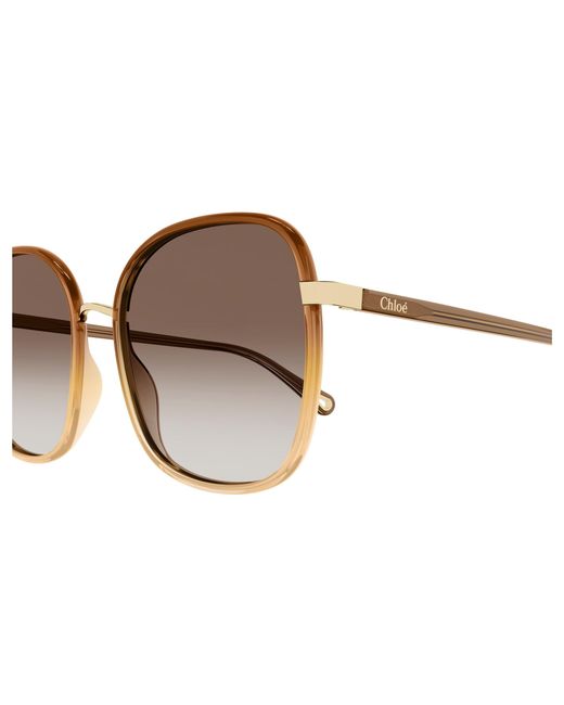 Chloé Black Ch0031S 012 Sunglasses Bio-Inject Squared Shaded