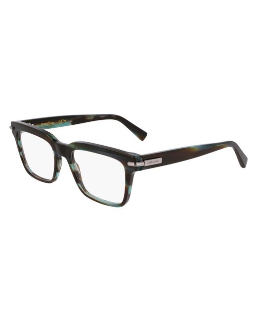 Ferragamo Black Sf3014 315 Optical Frames Acetate Squared Normal for men
