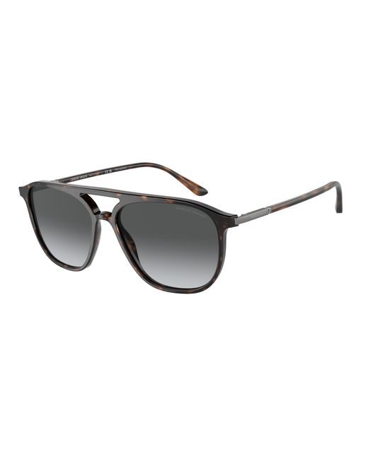 Giorgio Armani Black Ar8179 5026T3 Sunglasses Acetate Pilot Polarized Shaded for men