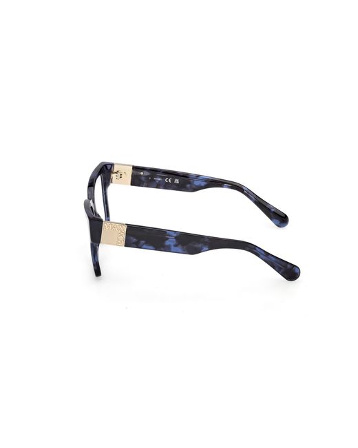MAX&Co. Black Mo5175 055 Optical Frames Acetate Squared Normal