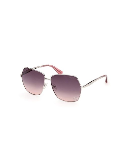 Guess Black Gu00309 10B Sunglasses Metal Smoke Butterfly Normal