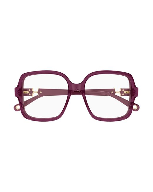 Chloé Black Ch0335O 005 Optical Frames Acetate Transparent Squared