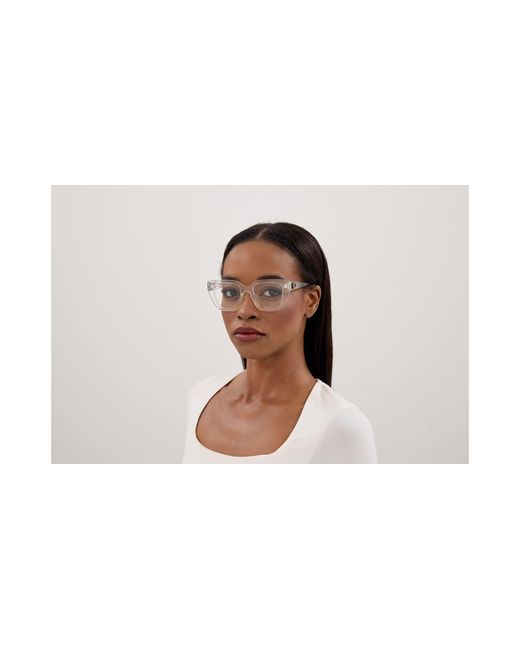 Gucci Black Gg2028O 004 Optical Frames Injected Transparent Cat Eye