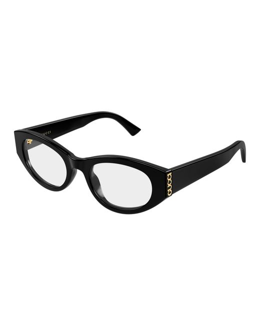 Gucci Black Gg2041O 001 Optical Frames Acetate Transparent Round