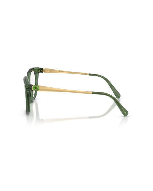 Swarovski Black Sk2059 1085 Optical Frames Acetate Transparent Squared Normal