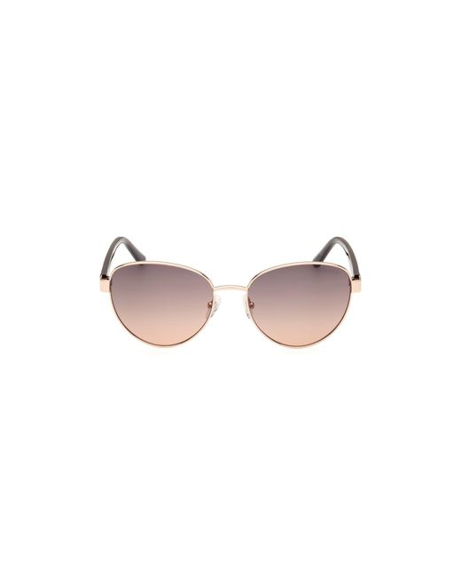 Guess Black Gu00101 32F Sunglasses Metal Round Normal