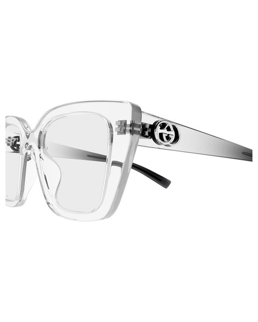 Gucci Black Gg2028O 004 Optical Frames Injected Transparent Cat Eye