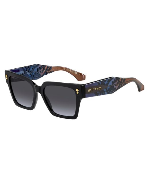 Etro Black 0128/S Ipa/Gb Sunglasses Acetate Squared Normal Nuanced