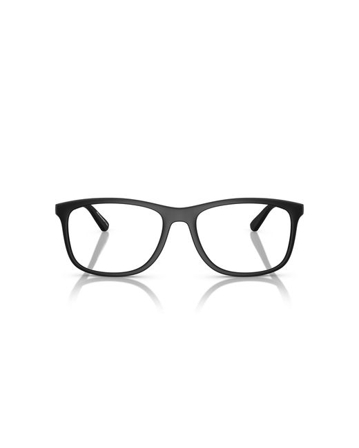 Emporio Armani Black Ea3247 5001 Optical Frames Injected Pillow Normal for men