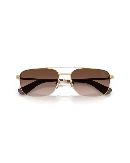 Burberry Black Be3170 110913 Sunglasses Metal Pilot Normal Nuanced for men