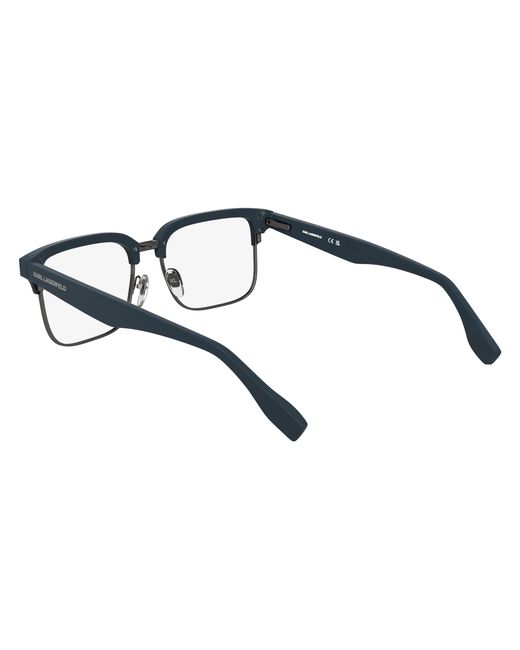 Karl Lagerfeld Black Kl6202 400 Optical Frames Metal Squared Normal for men