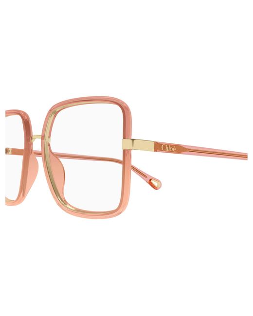 Chloé Black Ch0338O 002 Optical Frames Bio-Injected Transparent Squared